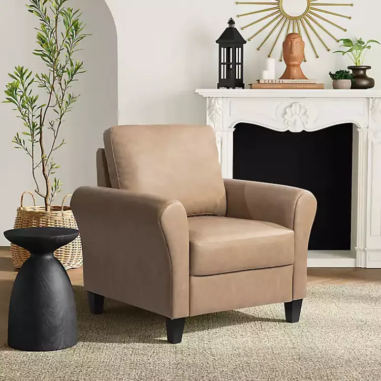 Accent Chairs-Kirklands Home Light Walter Accent Chair Brown