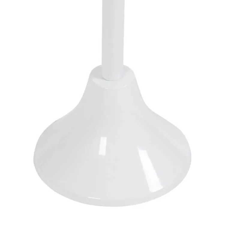 Accent & End Tables-Kirklands Home Round Metal Layla Accent Table White