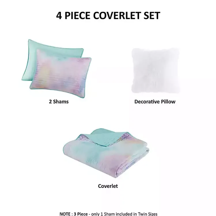 Quilts-Kirklands Home Watercolor Tie-Dye 4-pc. Full/Queen Quilt Set