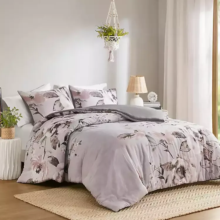 Comforters-Kirklands Home Madison Park Penny 3-pc. King Comforter Set Purple