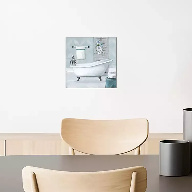 Canvas Art-Kirklands Home Blue Bathroom Canvas Art Print