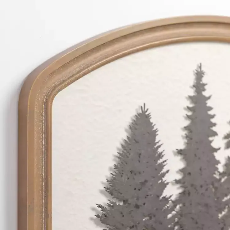 Wall Plaques-Kirklands Home Metal Tree Scene Framed Wall Plaque