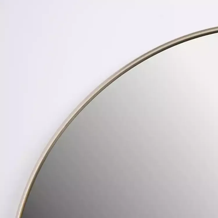 Framed Mirrors-Kirklands Home Champagne Nouveau Round Wall Mirror