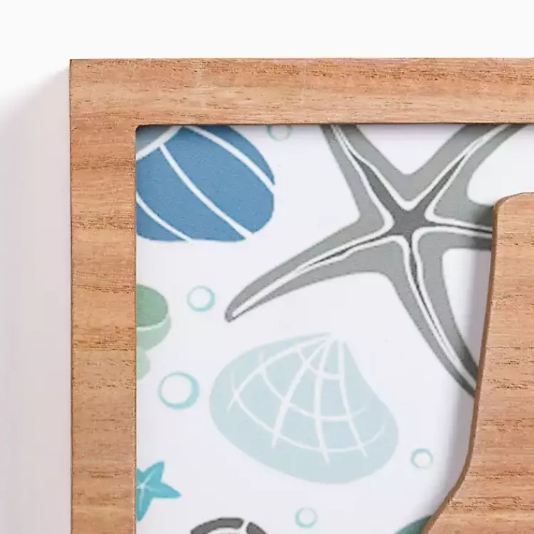 Wall Quotes & Signs-Kirklands Home Relax Seashell Print Wood Wall Plaque