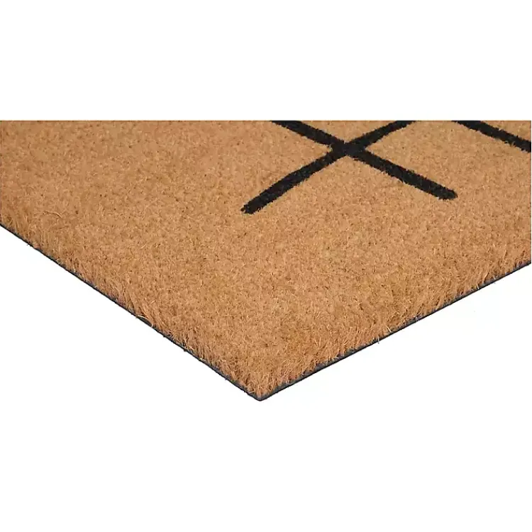 Doormats-Kirklands Home Simple Hello Script Doormat, 36x24 Brown