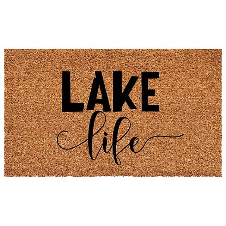 Doormats-Kirklands Home Lake Life Script Doormat