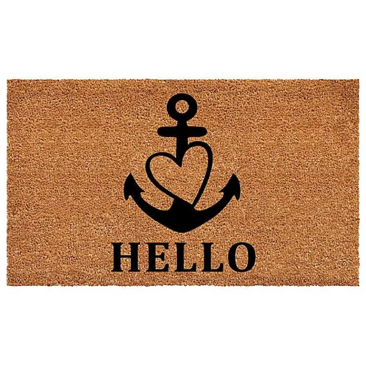 Doormats-Kirklands Home Hello Heart Anchor Doormat