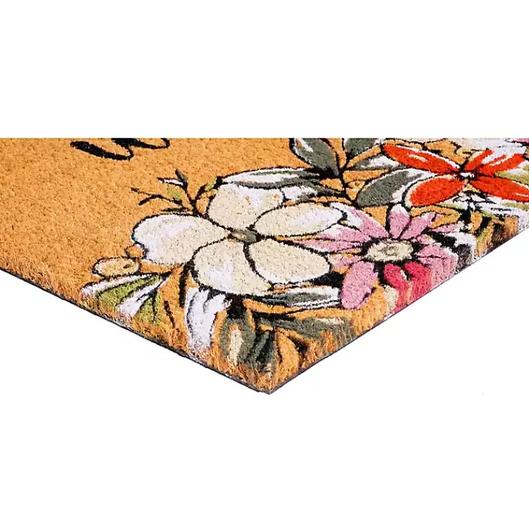 Doormats-Kirklands Home Welcome Floral Doormat Multi