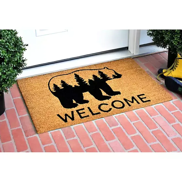 Doormats-Kirklands Home Welcome Forest Bear Doormat