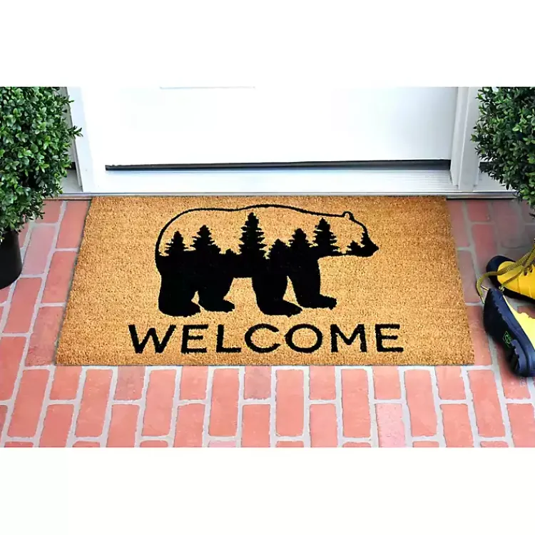 Doormats-Kirklands Home Welcome Forest Bear Doormat