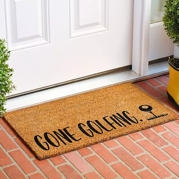 Doormats-Kirklands Home Gone Golfing Coir Doormat