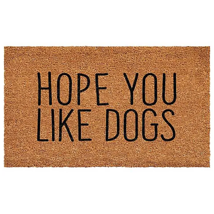 Doormats-Kirklands Home Hope You Like Dogs Coir Doormat