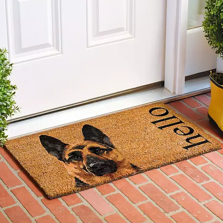 Doormats-Kirklands Home German Shepherd Hello Doormat