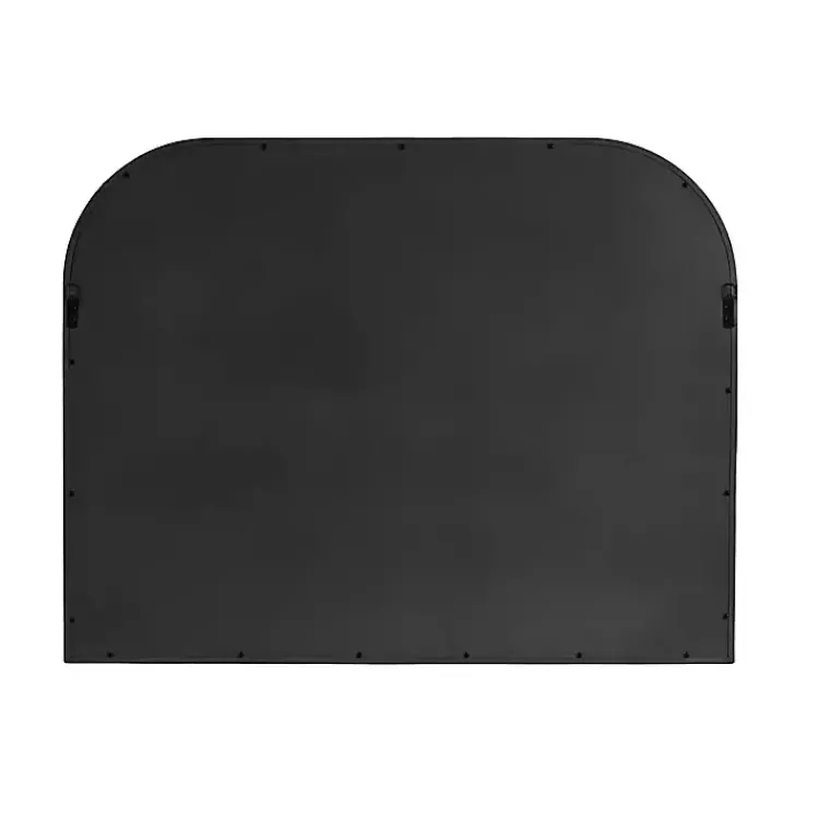 Decorative Mirrors-Kirklands Home Wood Frame Arch Wall Mirror Black