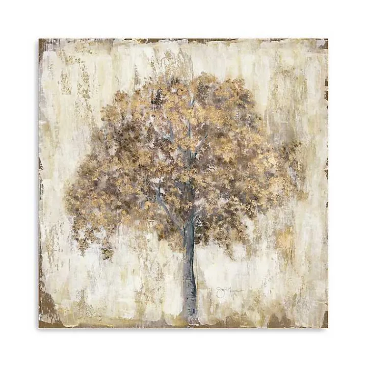 Canvas Art-Kirklands Home Venetian Gold Tree Canvas Art Print, 40x40 in.