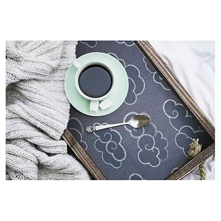 Wall Murals & Wallpaper-Kirklands Home Navy Cloudy Skies Peel & Stick Wallpaper Blue