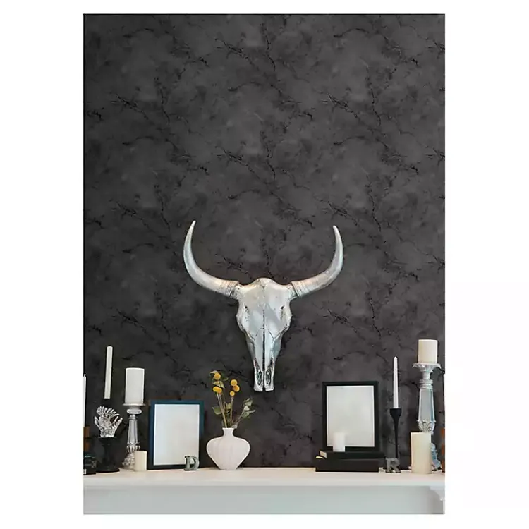 Wall Murals & Wallpaper-Kirklands Home Marble Peel & Stick Wallpaper Black