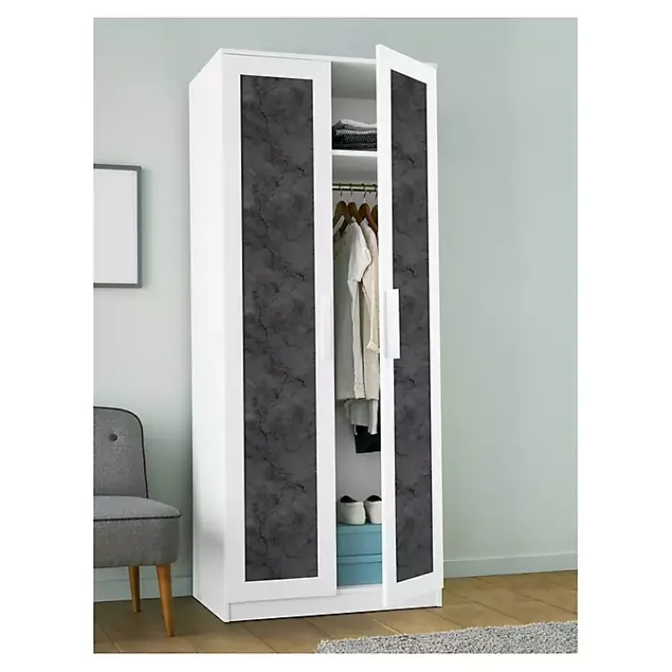 Wall Murals & Wallpaper-Kirklands Home Marble Peel & Stick Wallpaper Black