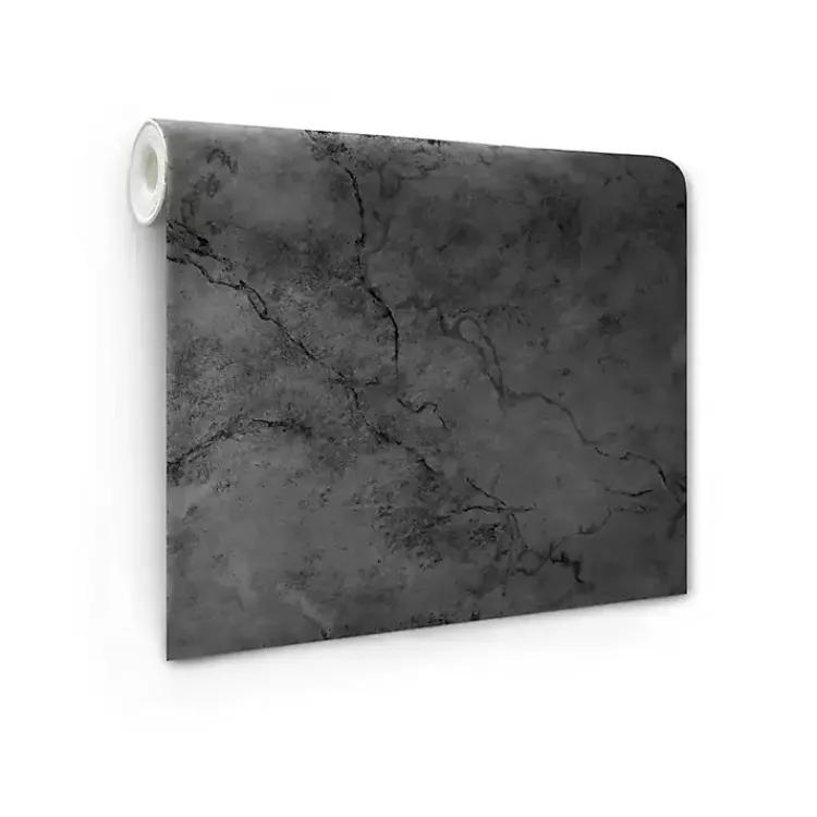 Wall Murals & Wallpaper-Kirklands Home Marble Peel & Stick Wallpaper Black