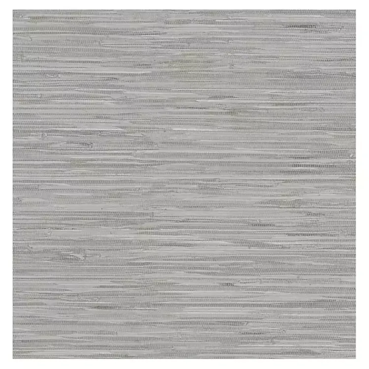 Wall Murals & Wallpaper-Kirklands Home Textured Grassweave Peel & Stick Wallpaper Gray
