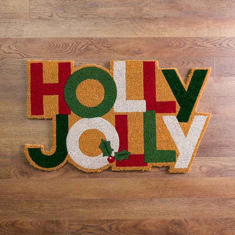 Doormats-Kirklands Home Holly Jolly Christmas Doormat