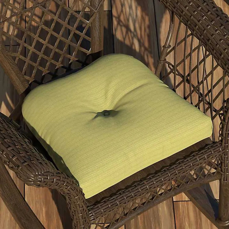 Outdoor Cushions & Pillows-Kirklands Home La Playa Lime Outdoor Chair Cushion Green