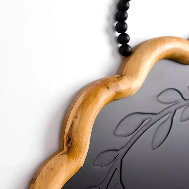 Monogram Wall Decor-Kirklands Home Black Scalloped Monogram G Wall Plaque