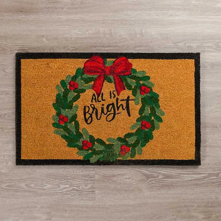 Doormats-Kirklands Home LED All is Bright Christmas Doormat