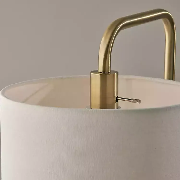 Table Lamps-Kirklands Home Brass Two-Tiered Shade Table Lamp Gold