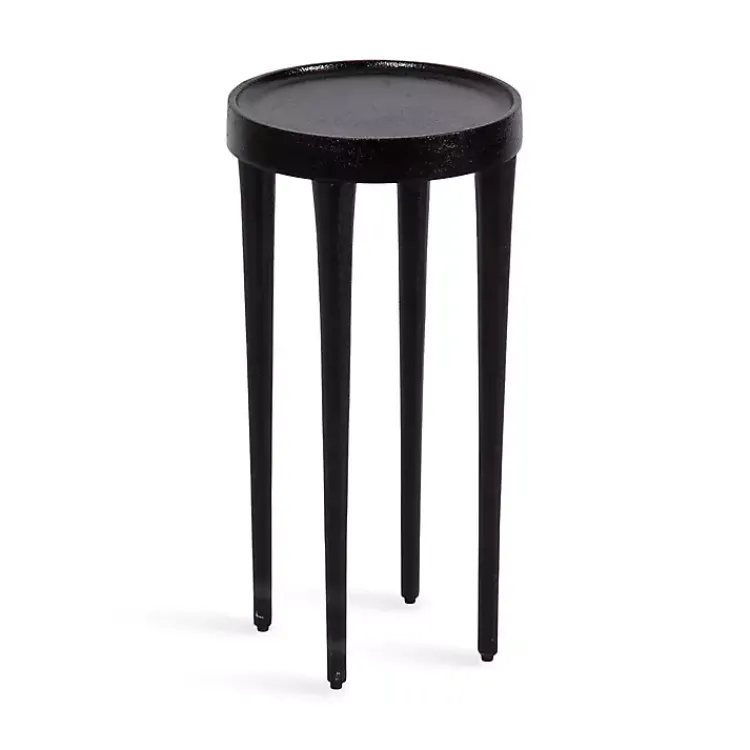 Accent & End Tables-Kirklands Home Round Modern Cocktail Table Black