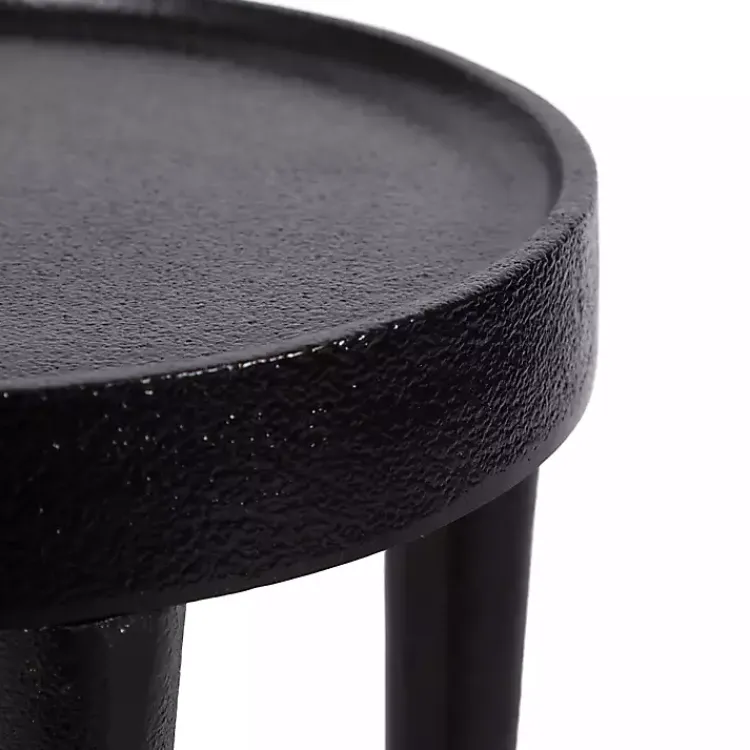Accent & End Tables-Kirklands Home Round Modern Cocktail Table Black