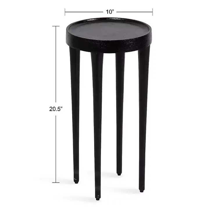 Accent & End Tables-Kirklands Home Round Modern Cocktail Table Black