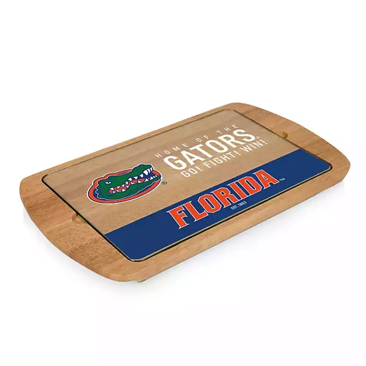 Serving & Entertaining-Kirklands Home Florida Gators Wood and Glass Serving Board