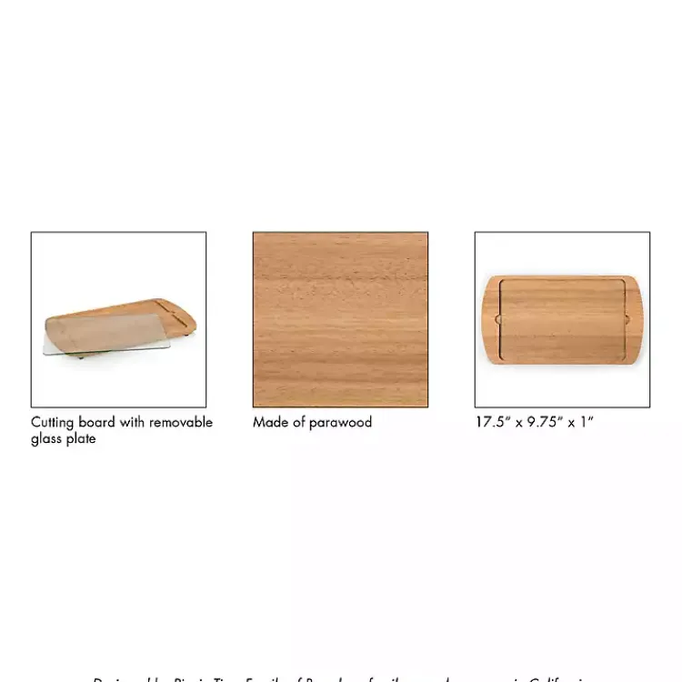 Serving & Entertaining-Kirklands Home Missouri Tigers Wood and Glass Serving Board