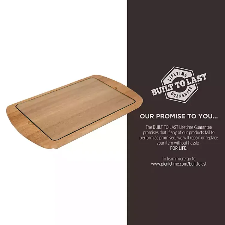 Serving & Entertaining-Kirklands Home Missouri Tigers Wood and Glass Serving Board