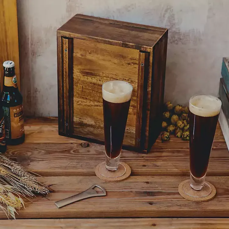 Barware-Kirklands Home Acacia Buffalo Bills Beer Glass Set