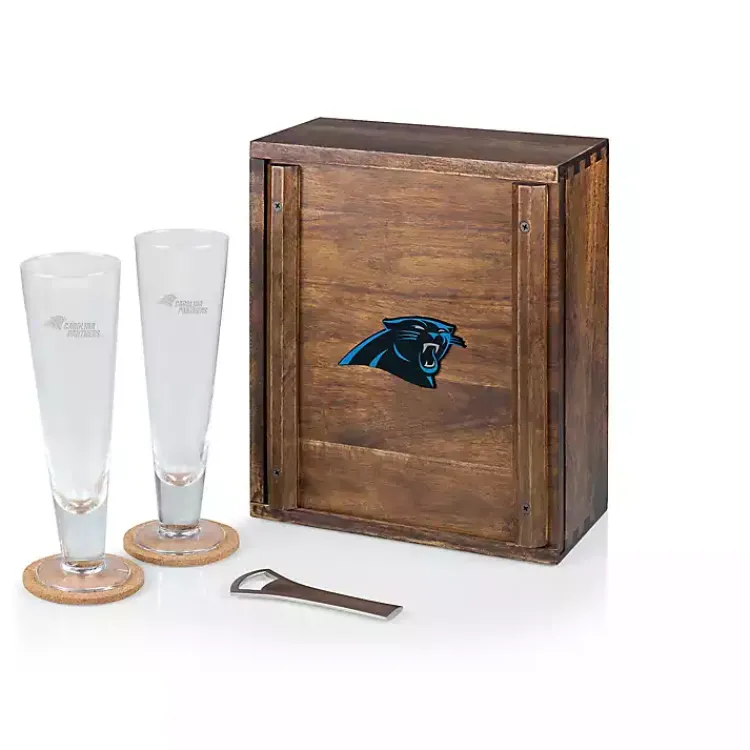 Barware-Kirklands Home Acacia Carolina Panthers Beer Glass Set