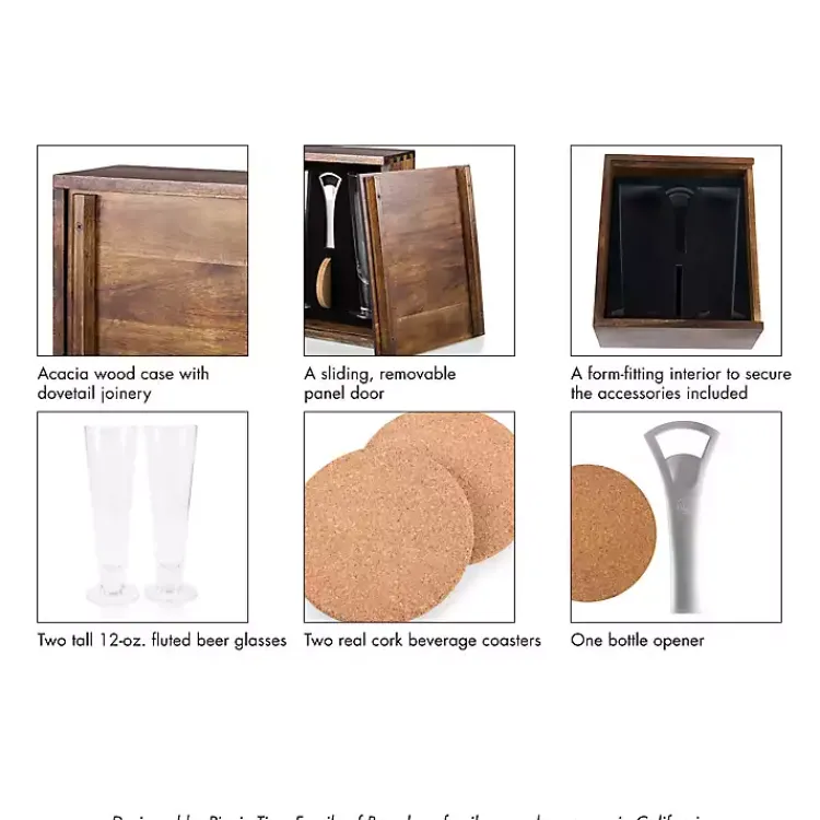 Barware-Kirklands Home Acacia Kansas City Chiefs Beer Glass Set