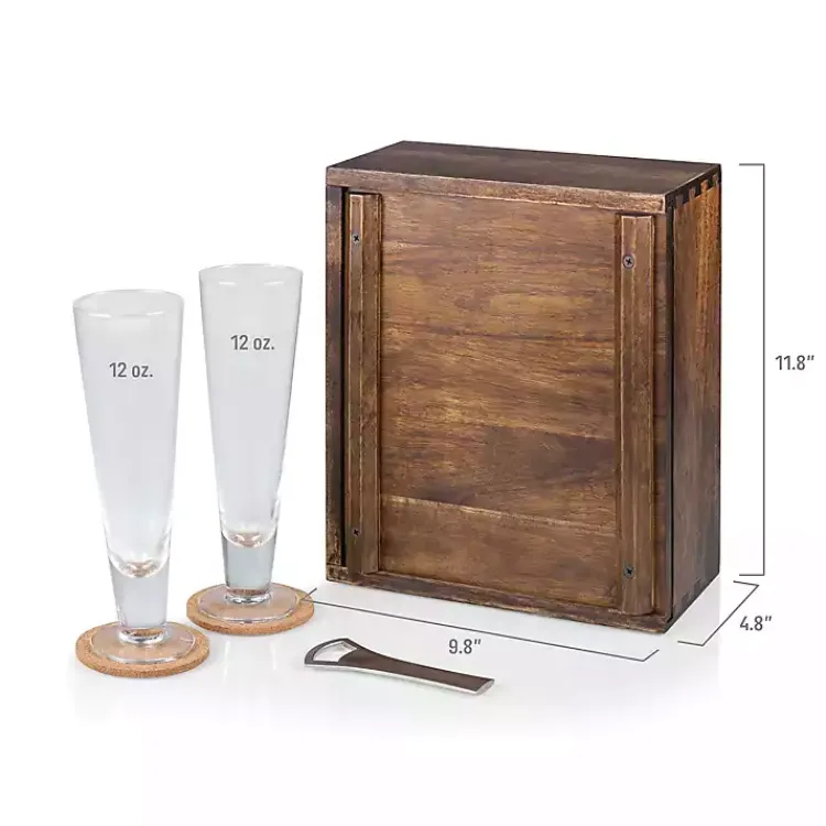 Barware-Kirklands Home Acacia New Orleans Saints Beer Glass Set