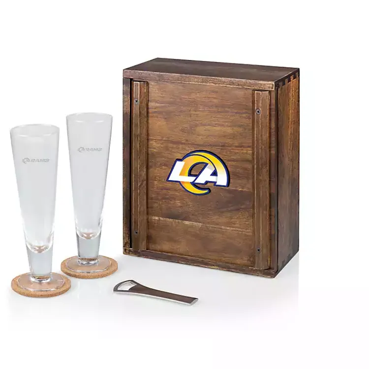Barware-Kirklands Home Acacia Los Angeles Rams Beer Glass Set