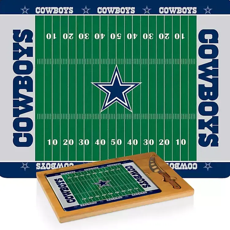 Serving & Entertaining-Kirklands Home Dallas Cowboys Cutting Board & Knife Set