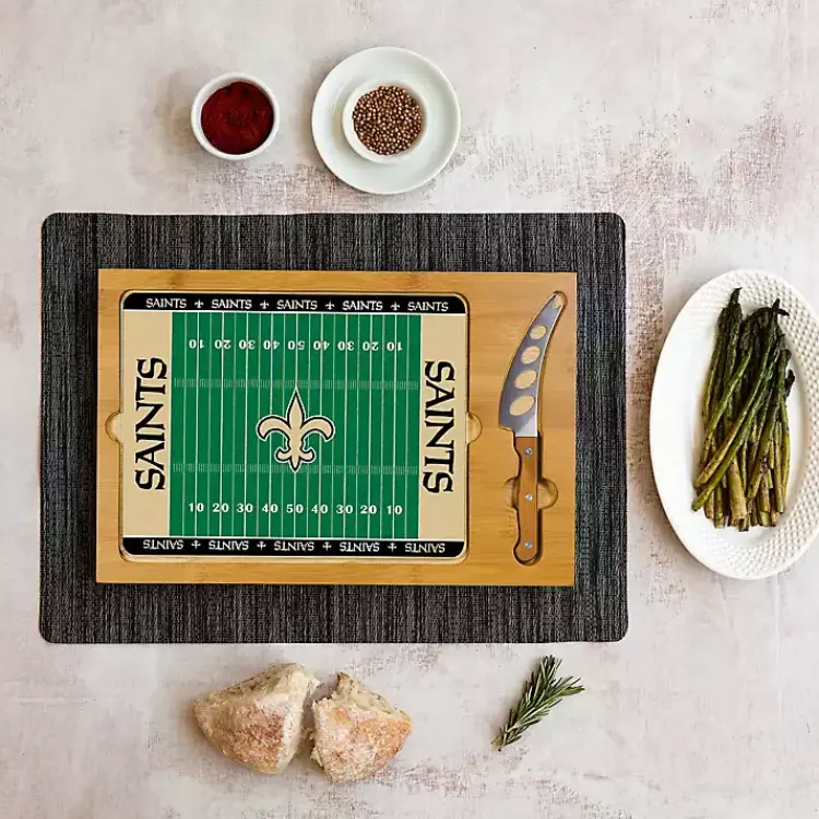Serving & Entertaining-Kirklands Home New Orleans Saints Cutting Board & Knife Set