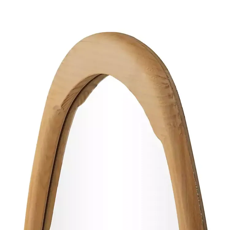 Decorative Mirrors-Kirklands Home Oval Natural Wood Wall Mirror