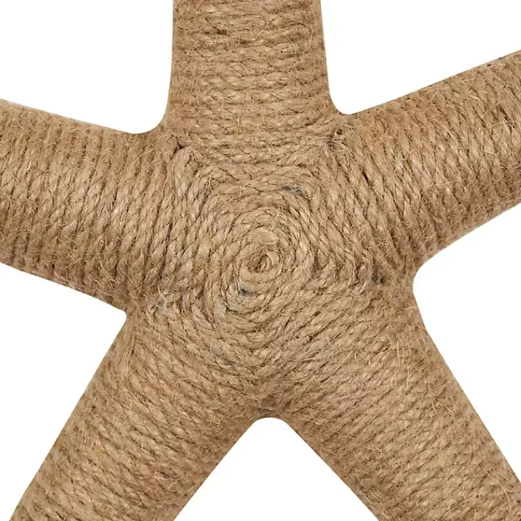 Wall Plaques-Kirklands Home Jute Starfish Wall Plaque Brown