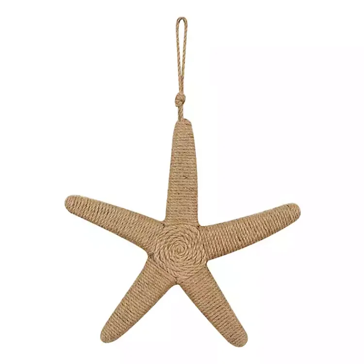 Wall Plaques-Kirklands Home Jute Starfish Wall Plaque Brown