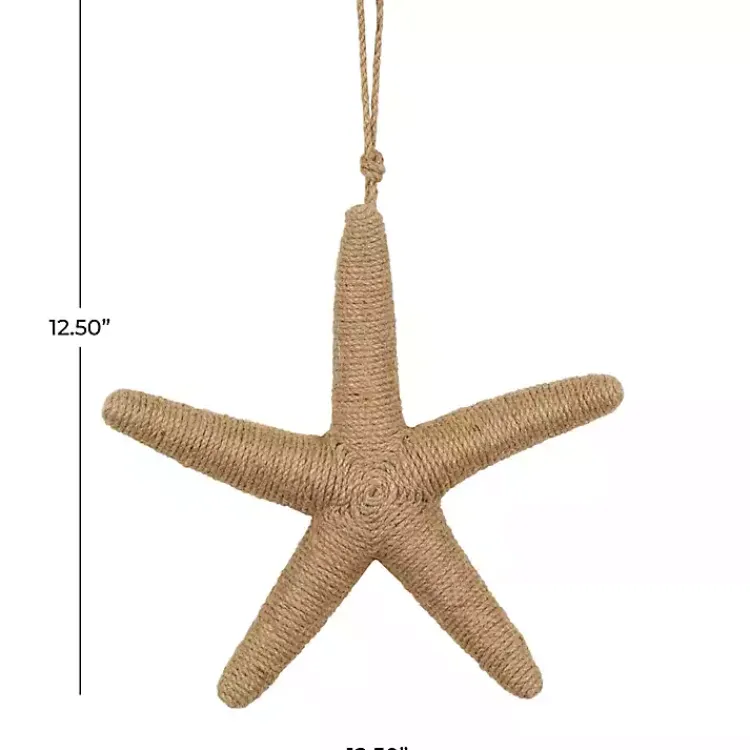 Wall Plaques-Kirklands Home Jute Starfish Wall Plaque Brown