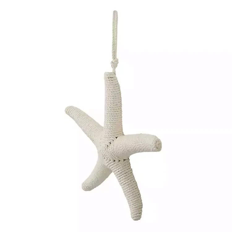 Wall Plaques-Kirklands Home Jute Starfish Wall Plaque White