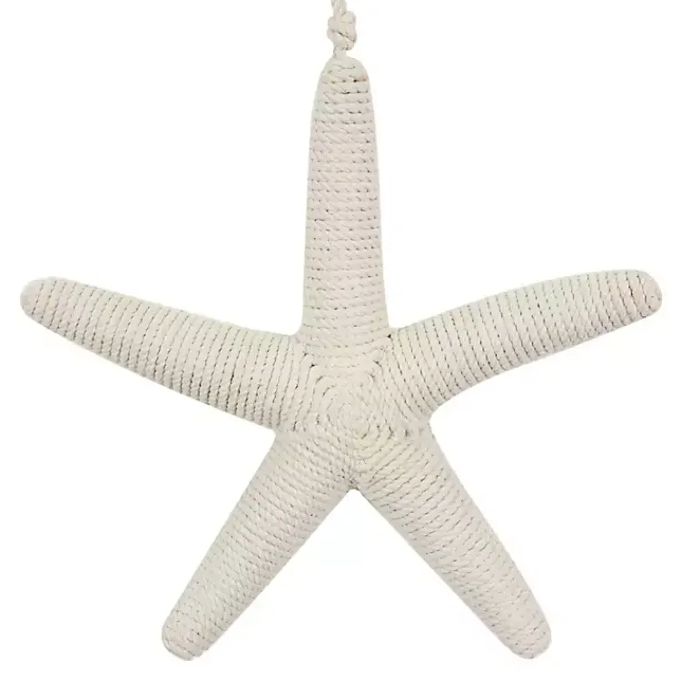 Wall Plaques-Kirklands Home Jute Starfish Wall Plaque White