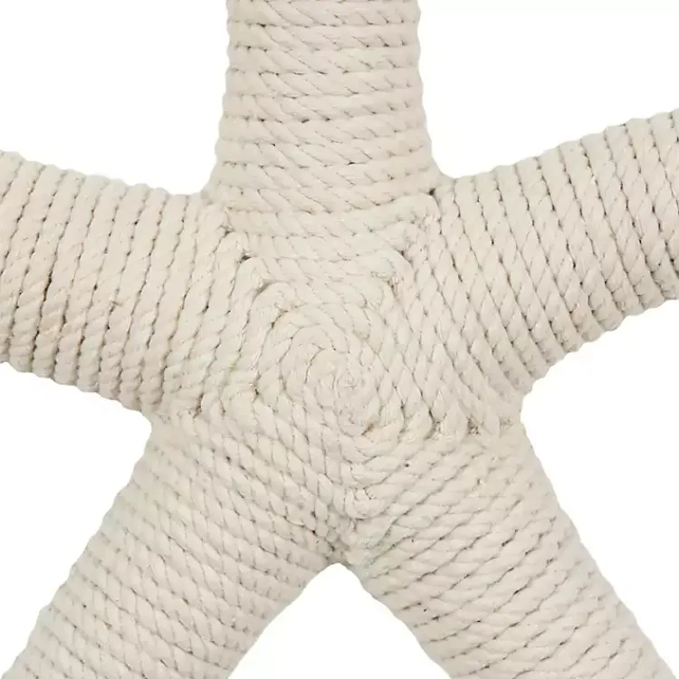Wall Plaques-Kirklands Home Jute Starfish Wall Plaque White