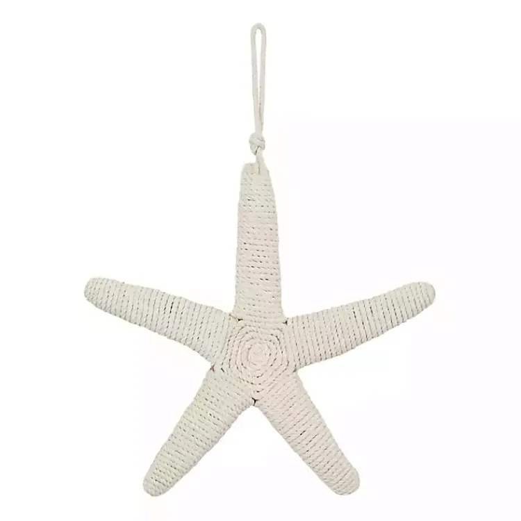 Wall Plaques-Kirklands Home Jute Starfish Wall Plaque White